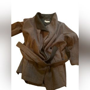 Ava & Viv Women Light Gray Peacoat. Size 1X